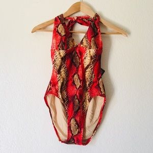 Vintage snakeskin bathing suit